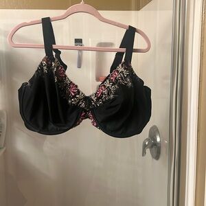 Elomi Embroidered Black full coverage 42G